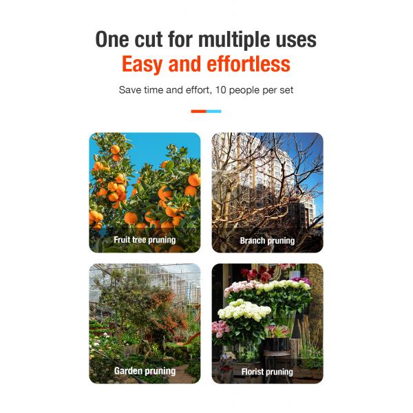 SWANSOFT Electric Pruner Electric Pruning Shears Progressive Pruning Shear