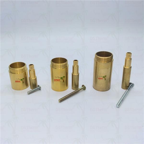 Brass / Chrome Plated Valve Stem Extension Sleeve 1/2" - 1" Customized Size