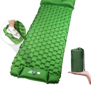 China Inflatable Sleeping Pad for Camping, Extra Thickness 3.9 Inch Camping Pad with Pillow, Quick Inflation by Stamping on sale