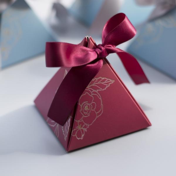Recyclable Angel Gift Box Square Crossing Candy Dragee Boxes