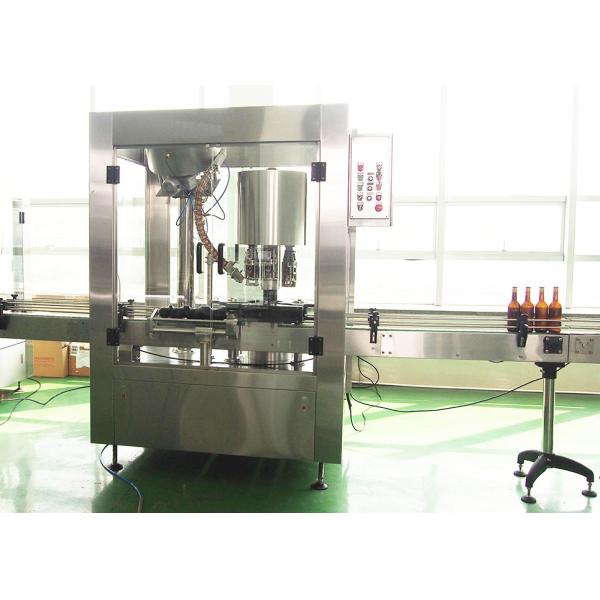 Rotary 4 Head Aluminium Bottle Cap Machine For Syrup / Olive Oil Screw Thread Cap