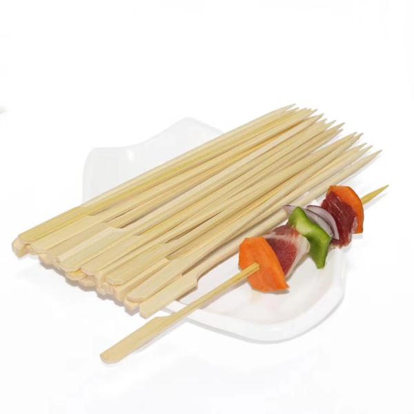 Quality Natural Bamboo Skewers Grill Skewers Kabob Skewers Bamboo Paddle Skewers for sale