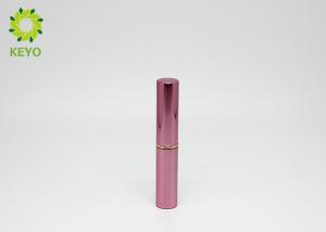 China Rose Gold Aluminum Lipstick Tube Container Cylindrical Empty Lipstick Bottles on sale