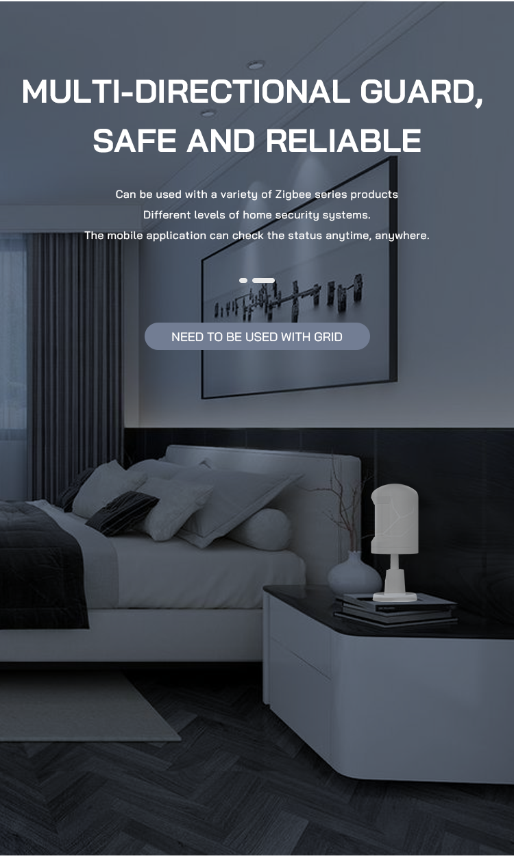 Movimiento 10m Smart Alarm Sensor Zigbee Pir Sensor For Human Detection