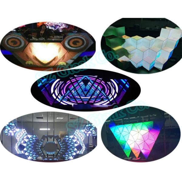 3D effect full color led dj booth