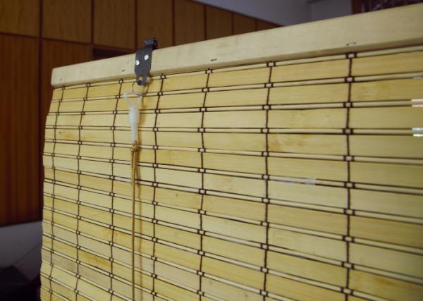 Quality Smooth Surface Bamboo Patio Shades , Window Curtains Bamboo Custom Color for sale