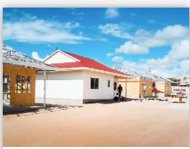 ISO3834 Q345B Light Steel Villa House With PU Panel , Q235B Prefabricated Home Kits