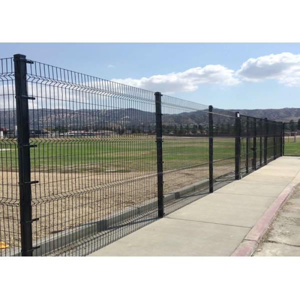 Pvc Coated Longlife Welded Wire Fencing With Triangle V Shape On Panel