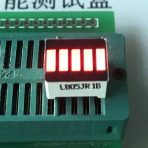 Buy cheap RED color Anode five segment led light bar segment led display for battery product
