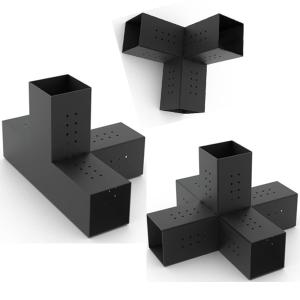 Efficiently Anchor Wooden Posts with QUINT Pergola Kit TRIO Corner Connector Brackets