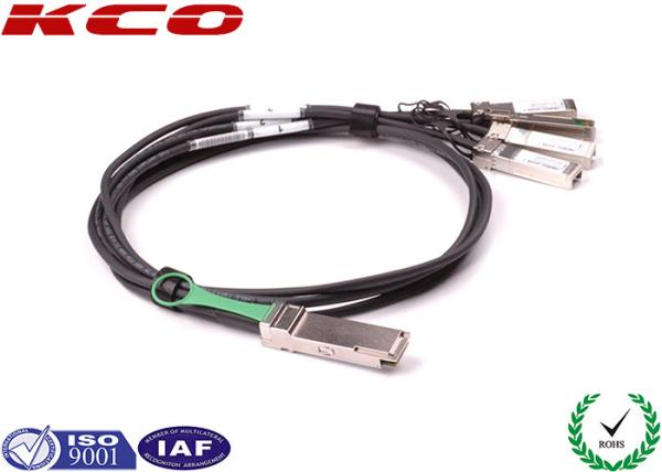 Quality 26 AWG 4 x 10G QSFP+ to SFP+ Cable 40 GBPS Compatible CISCO H3C JUNIPER for sale