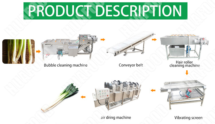 High Speed Potato Processing Machine Food Washer Dryer Machine