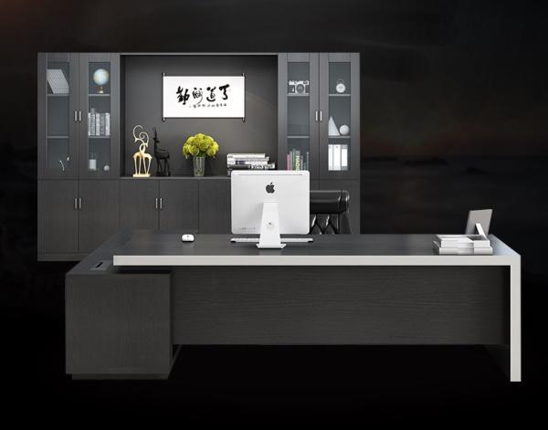 Quality Black Commercial Office Furniture , Office Desk Furniture Multi Functional Modular for sale