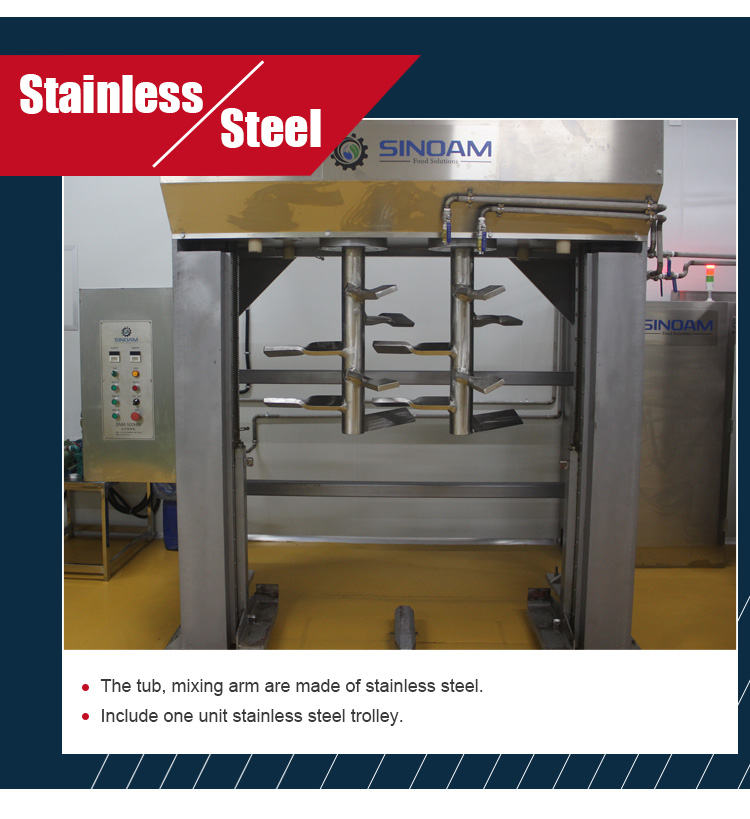 Big Capacity 304 Stainless Steel Biscuit Making Machine Large Stand Commercial Dough Mixer
