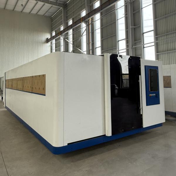 Quality Dual Drive Rack Pinion Transmission System Exchange Table Laser Cutting Machine With BOCHU Control System for sale