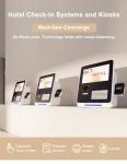 Hotel Desktop Self Check In Machine with Key Card Dispenser and Bluetooth