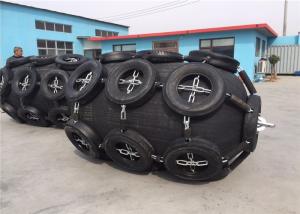 Customized Natural Pneumatic Marine Fender Durable With Chain And Tire Net