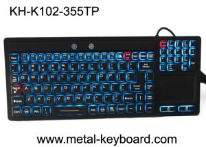 Buy cheap Touchpad Backlit Industrial Computer Keyboard Rubber Silicone For Ruggedized Computer product
