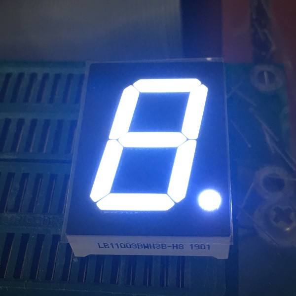 Single Digit Seven Segment Led Display 1 Inch Ultra White For Digital Numeric Indicator