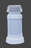 China Metalic Wire WC Long Toilet Pan Connector Pipe P Trap Wc Connector With Metalic Reinforcement on sale