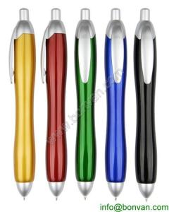 plastic ball pen,shining color ball point pen,shining gift ball pen