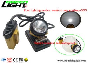 China 25000lux Afety Wire Cap Led Mining Lamp , High Intensity Light Flashing Cap Light on sale