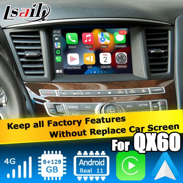 Quality Infiniti QX60 GPS Android auto Carplay Navigation System Multimedia Interface Android 11 8+128GB for sale