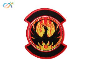 Buy cheap Twill Background Embroidered Fabric Patches , Motorcycle Leather Vest Patches product
