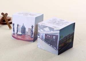 3'' Recycled Tear Off Pages Personalized Memo Pad Notepad Cube For Office / Home / School