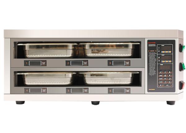 Quality Counter Type 2 Layer 4 Tray Food Warmer Cabinet LED Digital Display Independent Timer Setting for sale