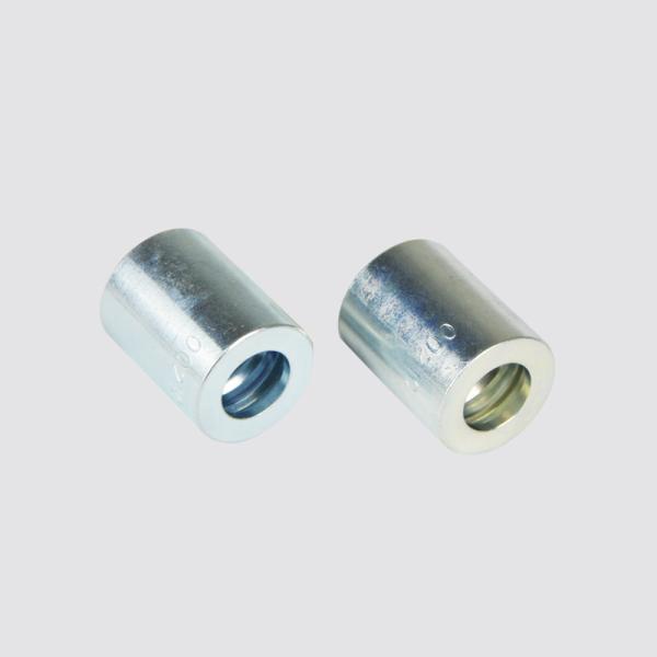 Quality 00210 - 24 MS SS steel hose crimp ferrules with smooth groove for sale