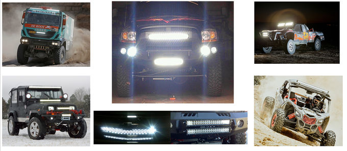 45 Watt 3453lm 21'' Slim Single Row LED Light Bar Combo Beam Pattern 1