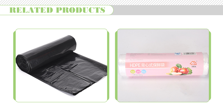 Drawstring HDPE Heavy Duty Clear Garbage Bags Unscented LDPE Blue Garbage Bag