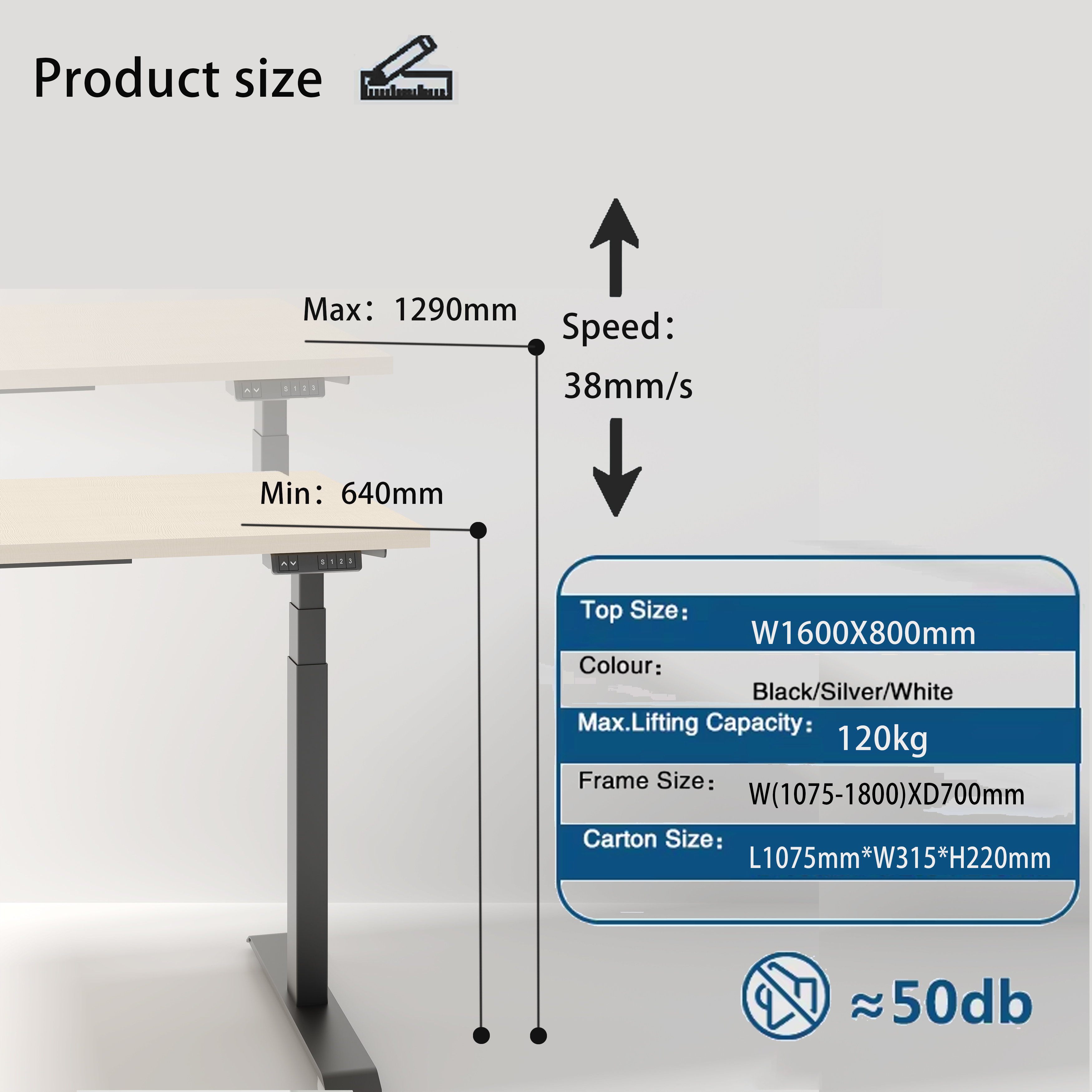 Effortlessly Switch Between Sitting and Standing with Uplift Electric Sit-Stand Desk 4 Memory Presets Optional Colors