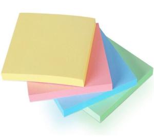 memo note pad with color sticky