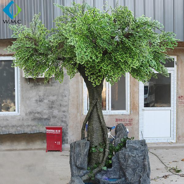 Quality 2.5m Height Artificial Ginkgo Tree With Green Branch Customized Design for sale