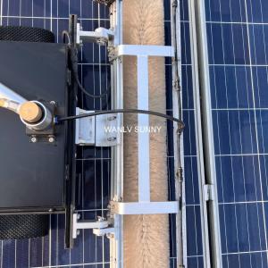 Customizable Solar Panel Cleaning Robot for Semi-automatic Automation and Vacuuming