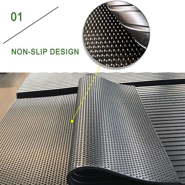 Interlocking Horse Walker Matting Rubber With Studded Pattern