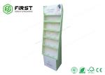 Easy Assembly Promotional Cardboard Paper Floor Display Stand With Customized