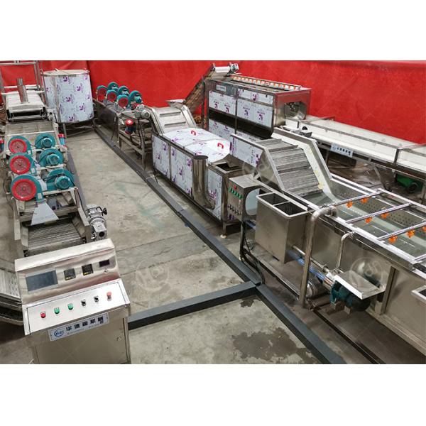 150-2000KG/H Continuous Conveyor French Fries Processing Line Small Potato Chips Making Machine