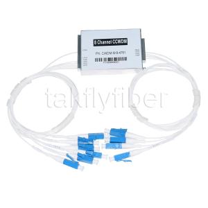China Mini CWDM 8CH Mux Demux WDM Compact Coarse Wavelength Division Multiplexer High Channel Isolation on sale