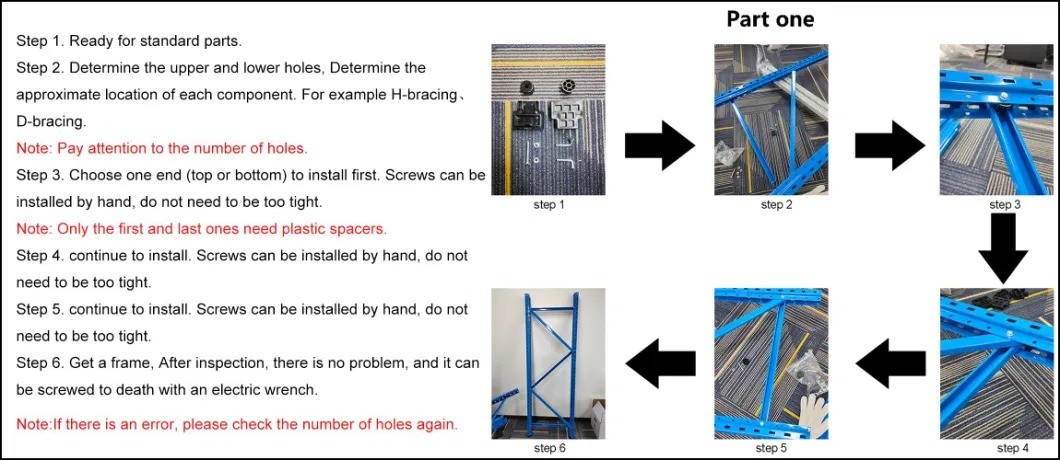 Double Deep Warehouse Racking Conventional Selective Storage Pallet Rack Design