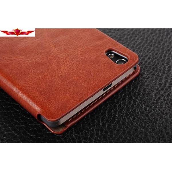 Dirtproof/Waterproof HUAWEI ASCEND P6 PU Wallet Leather Cases Multi Colors