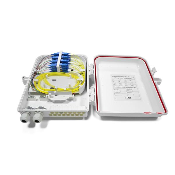 factory supply outdoor waterproof ftth termination box 16 ports IP65 PC+ABS