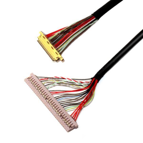 Quality LVDS Cable For LCD Monitor From 30-Pin To 30-Pin I PEX 20453 20633 With 0.4mm / 1.25mm Pitch for sale