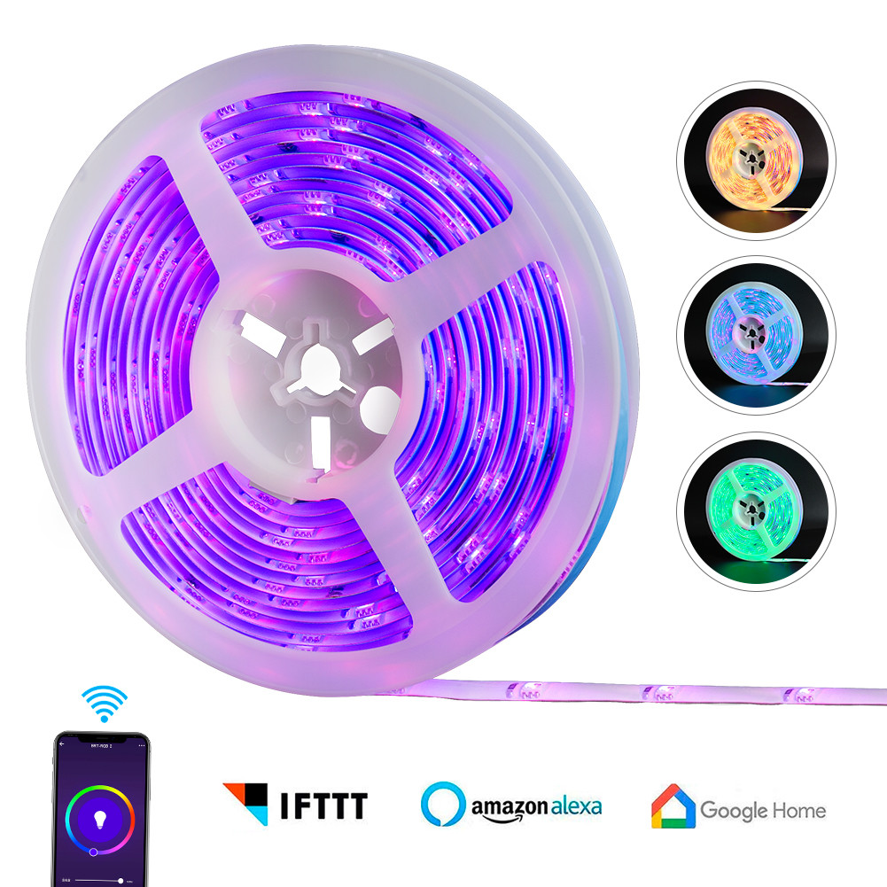 DC12V RGB Smart Led Strip Color Changing , Tuya App Controlled Led Light Strip