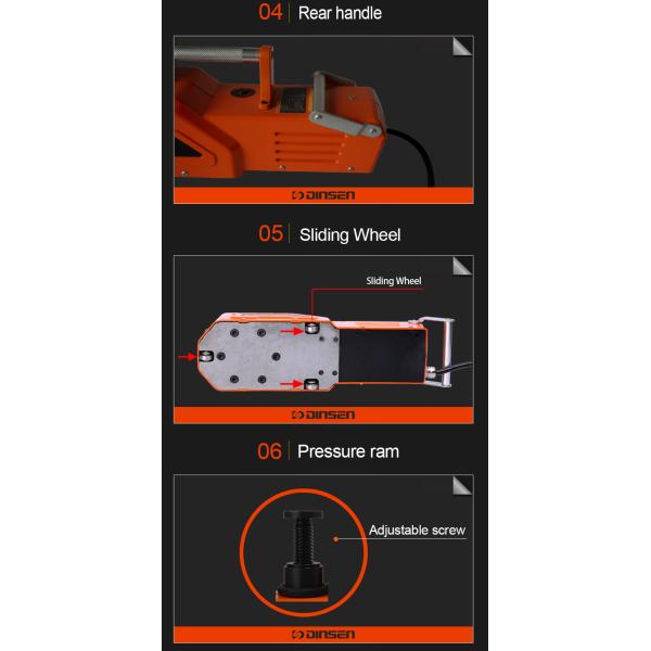 rear Handle Mechanical Jack 15 Ton , Professional Hydraulic Jack