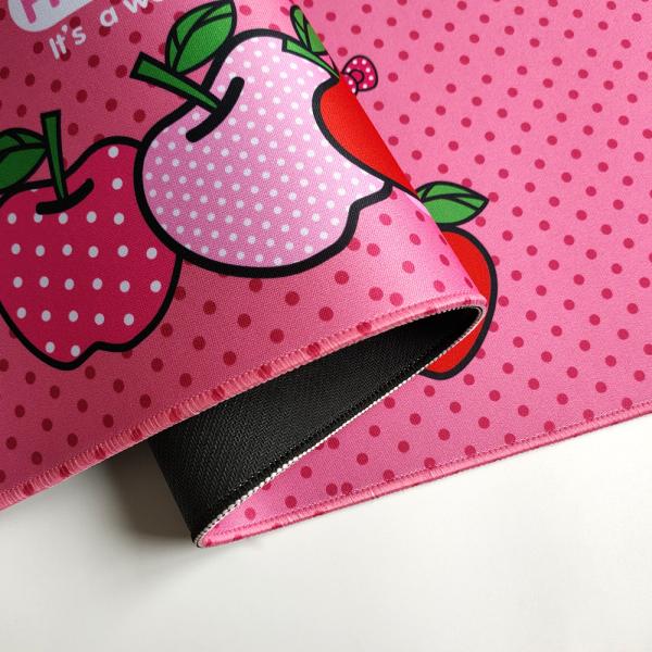 Logo Printing Rubber Base Mouse Pad Neoprene Fabric Roll