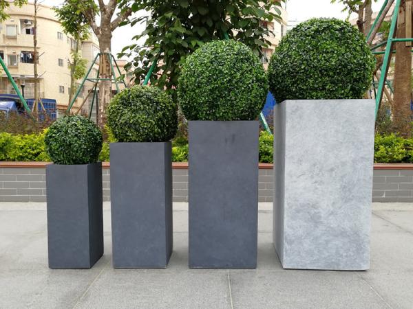 Quality 7-8 Years Indoor Life Time Fiber Clay Planter For Tall Rectangle Spaces for sale