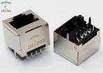 THT / DIP Mounting Vertical RJ45 Jack , RJ45 Ethernet Adapter Tab Up Latch